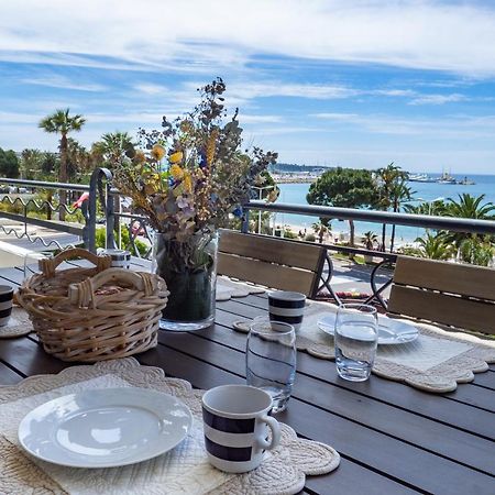 NEW Cannes Croisette Superbe 3P front de mer Extérieur photo